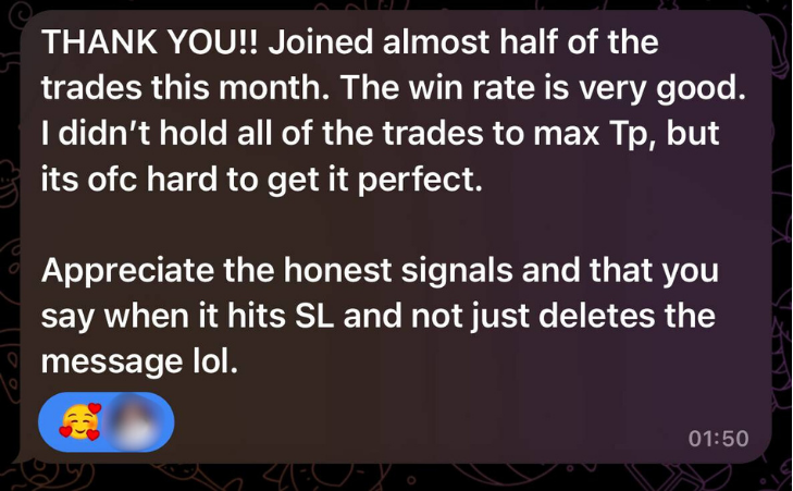 Signals subscriber testimonial, redacted